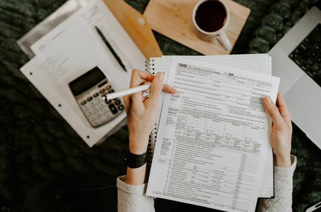 person reviewing insurance documents